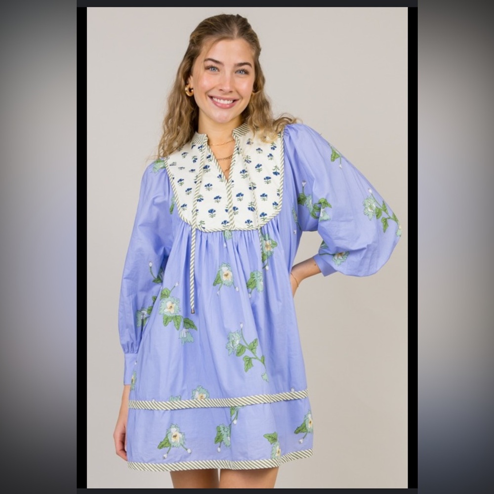 Blue Floral Dress